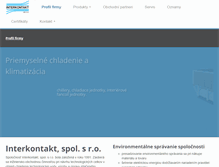 Tablet Screenshot of interkontakt.sk