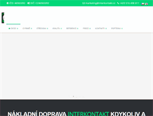 Tablet Screenshot of interkontakt.cz